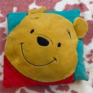 Vintage Winnie the Pooh Teal Decorative Pillow